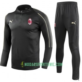 AC Milan Komplet Bluzy Treningowe Czarny 2018/19